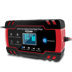 12V/24V Car Battery Charger | Smart Trickle Repair | Caravan | Motorcycle | Boat | GEL/AGM