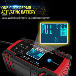 12V/24V Car Battery Charger | Smart Trickle Repair | Caravan | Motorcycle | Boat | GEL/AGM