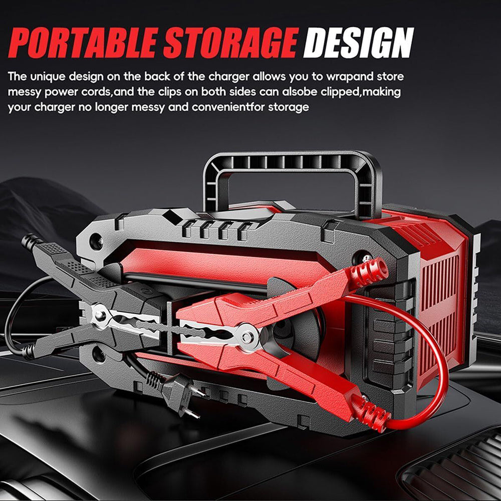 12V 20A/24V 10A Smart Car Battery Charger | For Lead Acid | LiFePo4 | AGM Moto Battery