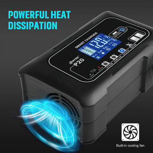 12/24V Automatic Car Battery Charger | For Lithium, LiFePO4, Lead-Acid, AGM/Gel/SLA