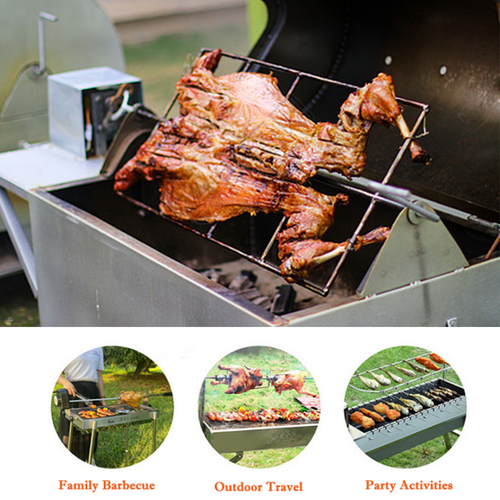 Electric BBQ Rotisserie Motor Spit | Stainless Steel BBQ Campfire Motor | AU Plug