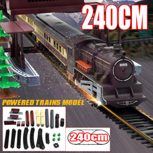 Electric Large Classic Train Set | Rail Track Carriages | Kids Vehicle Toy Gift