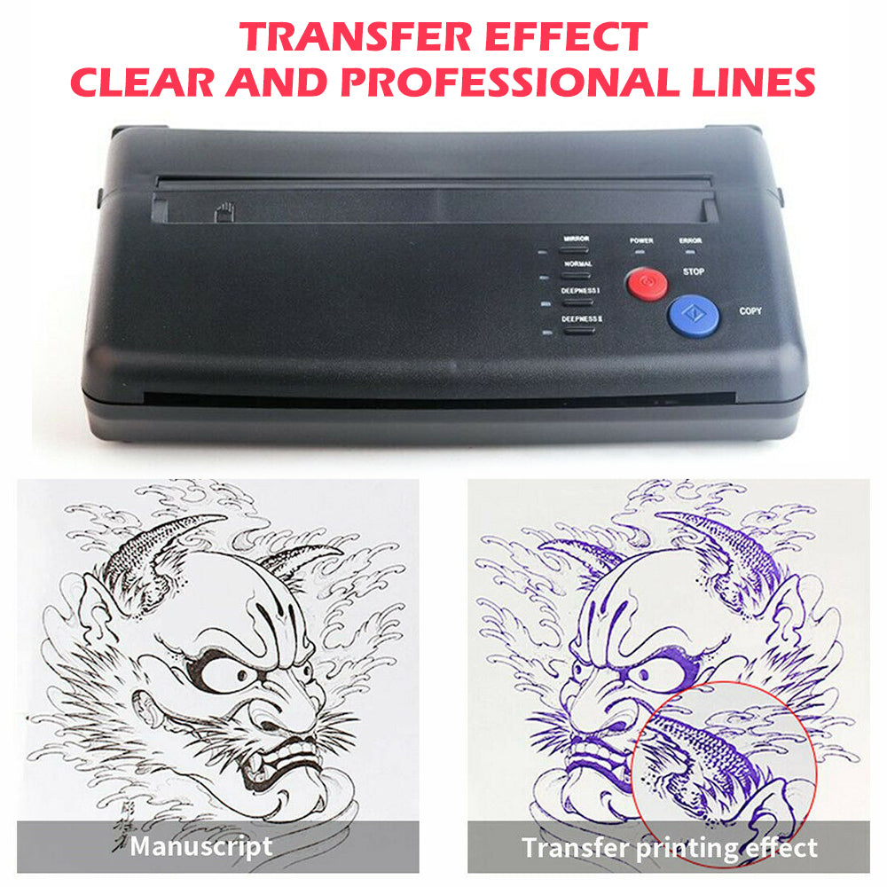 ABS Tattoo Transfer Copier Printer Machine | Thermal Stencil Paper Body Art Maker