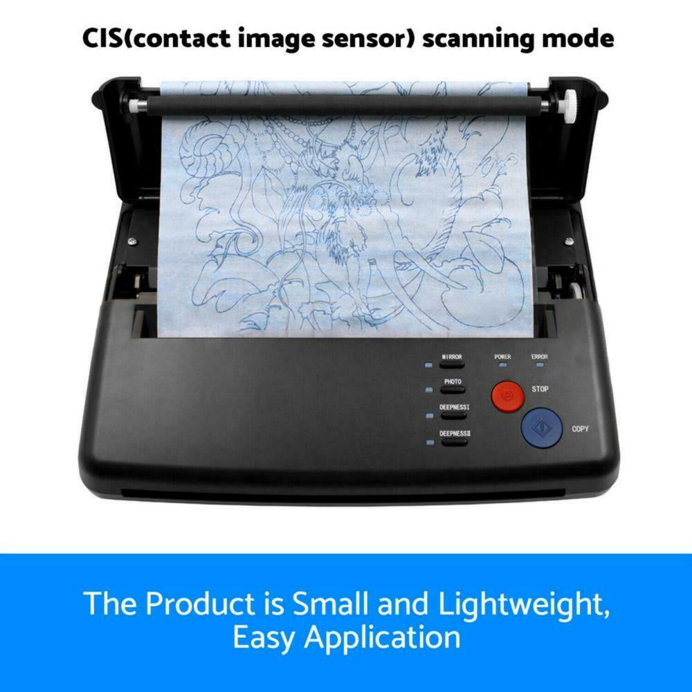ABS Tattoo Transfer Copier Printer Machine | Thermal Stencil Paper Body Art Maker