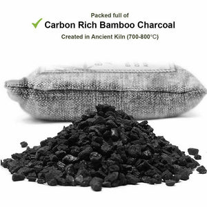 5PCS Air Purifying Bags | Activated Bamboo Charcoal Freshener | For Car Home Shoes | 200g