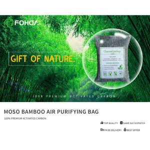 5PCS Air Purifying Bags | Activated Bamboo Charcoal Freshener | For Car Home Shoes | 200g