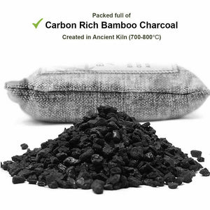 10PCS Air Purifying Bags | Activated Bamboo Charcoal Freshener | For Car Home Shoes | 200g