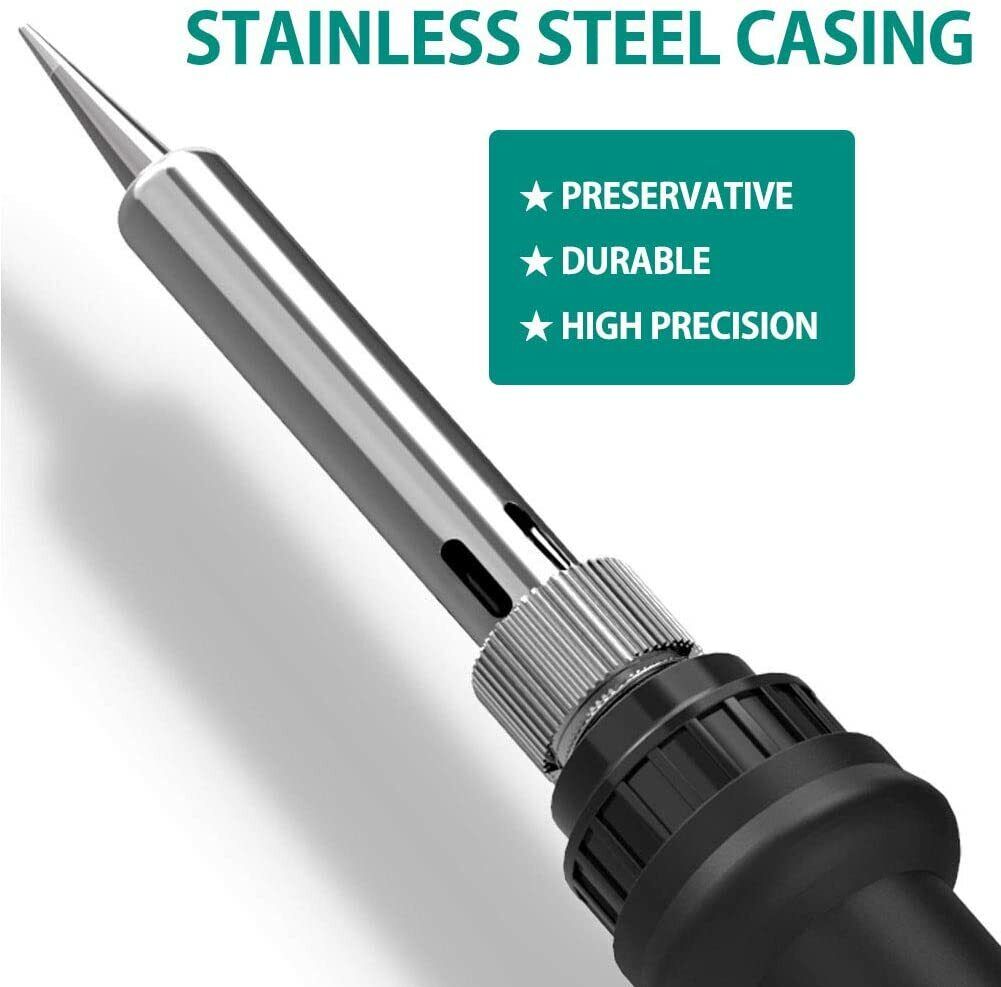 60W Soldering Iron Kit | Welding Station with Wire, Desoldering Pump & Multimeter