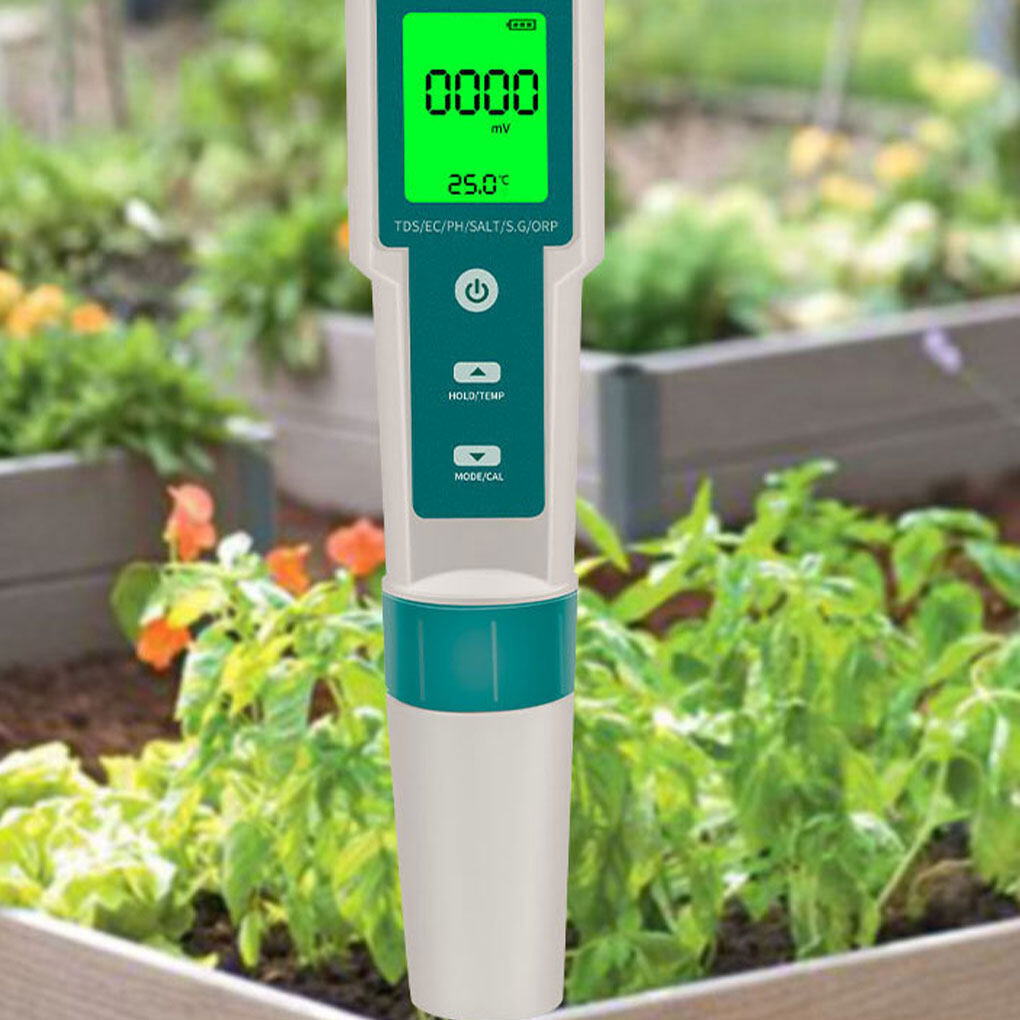 7 In 1 PH Meter | TDS/EC/Salt/Temp Water Quality Monitor | Tester Pen | Pool Aquarium