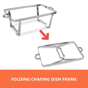 9L Chafing Dish Set | Buffet Pan Bain Marie Bow | Stainless Steel Food Warmer | (2x4.5L)