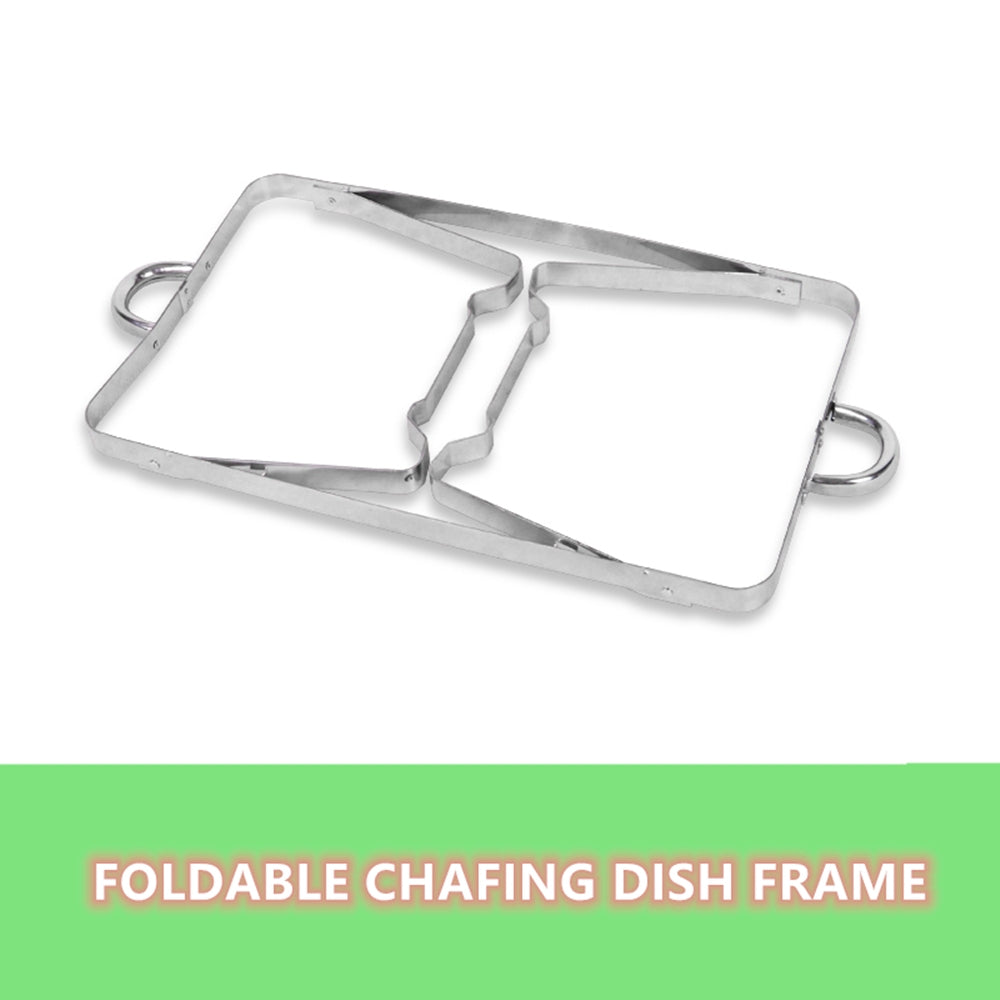 9L Chafing Dish Set | Buffet Pan Bain Marie Bow | Stainless Steel Food Warmer | (3x3L)