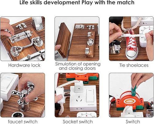Sensory Toys Activity Board | Educational Learning Toys | Brain Games | Preschool | AU