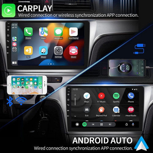 9" Car Radio 2 DIN | GPS FM RDS WIFI | With Rear Camera | For Android Auto IOS CarPlay