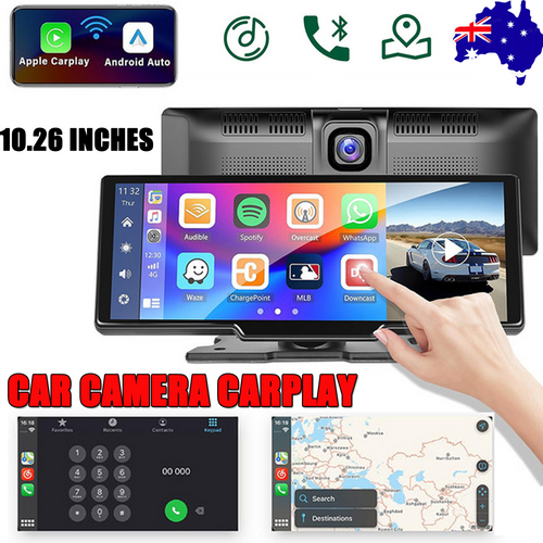 10.26" 4K Car Camera | Carplay | Android | GPS Navigation | Dashboard Video Recorder