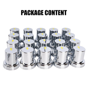 20PCS ABS Wheel Nut Covers | Safety Arrow Chrome Caps | For Trucks Trailers Bus | AU