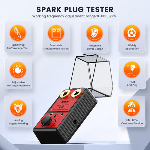 Ancel 12V Car Spark Plug Tester | Auto Ignition System Tester | Diagnostic Test Tool