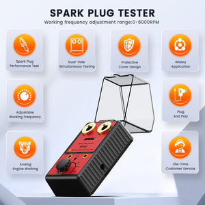 Ancel 12V Car Spark Plug Tester | Auto Ignition System Tester | Diagnostic Test Tool