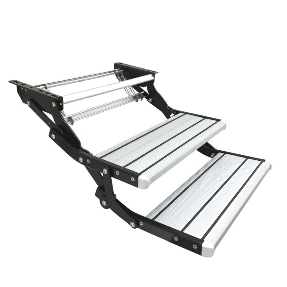 Aluminium Double Caravan Step | Pull Out Folding Steps | For Road RV Camper Trailer