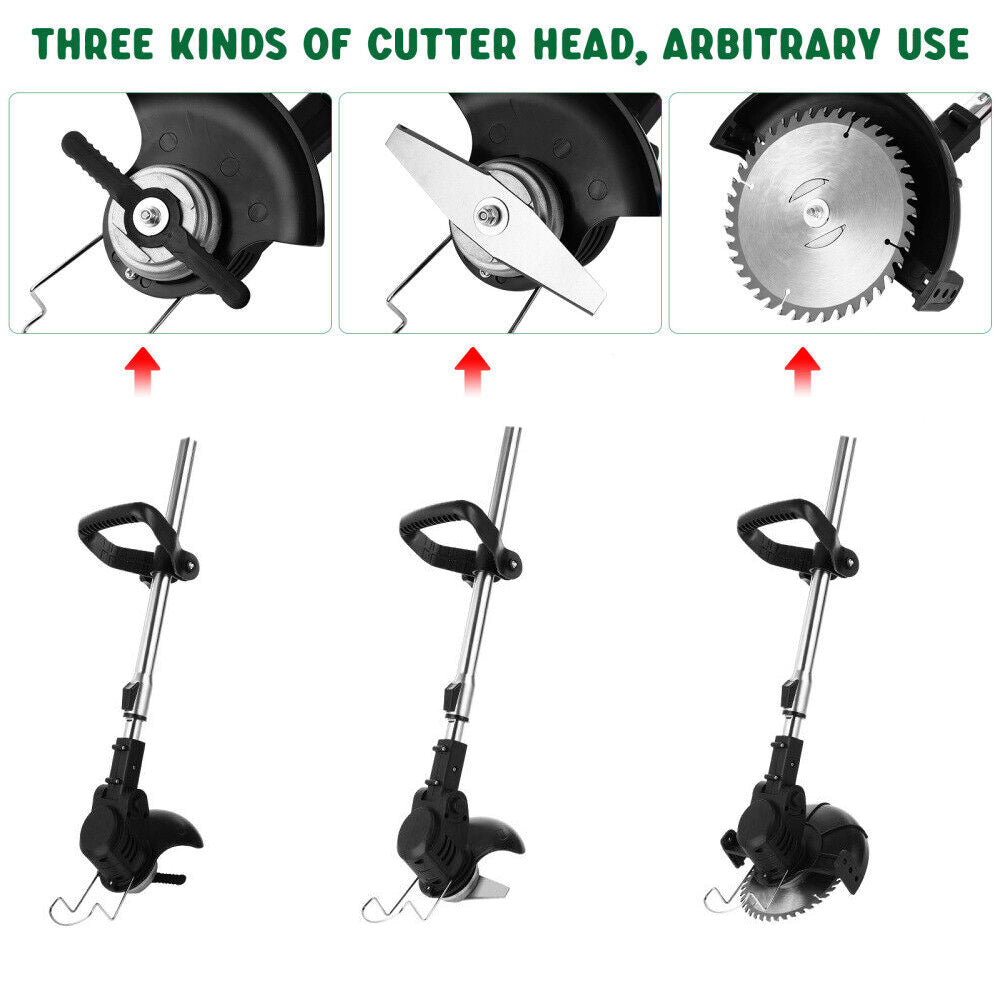 3-in-1 Cordless Grass Trimmer | Lawn Brush Cutter | Whipper Snipper with 1 Battery