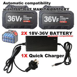 2x 7.0Ah 18V-36VF Li-ion Battery | Makita Battery LXT | BL1850 | BL1860B | BL1830 | BL1815