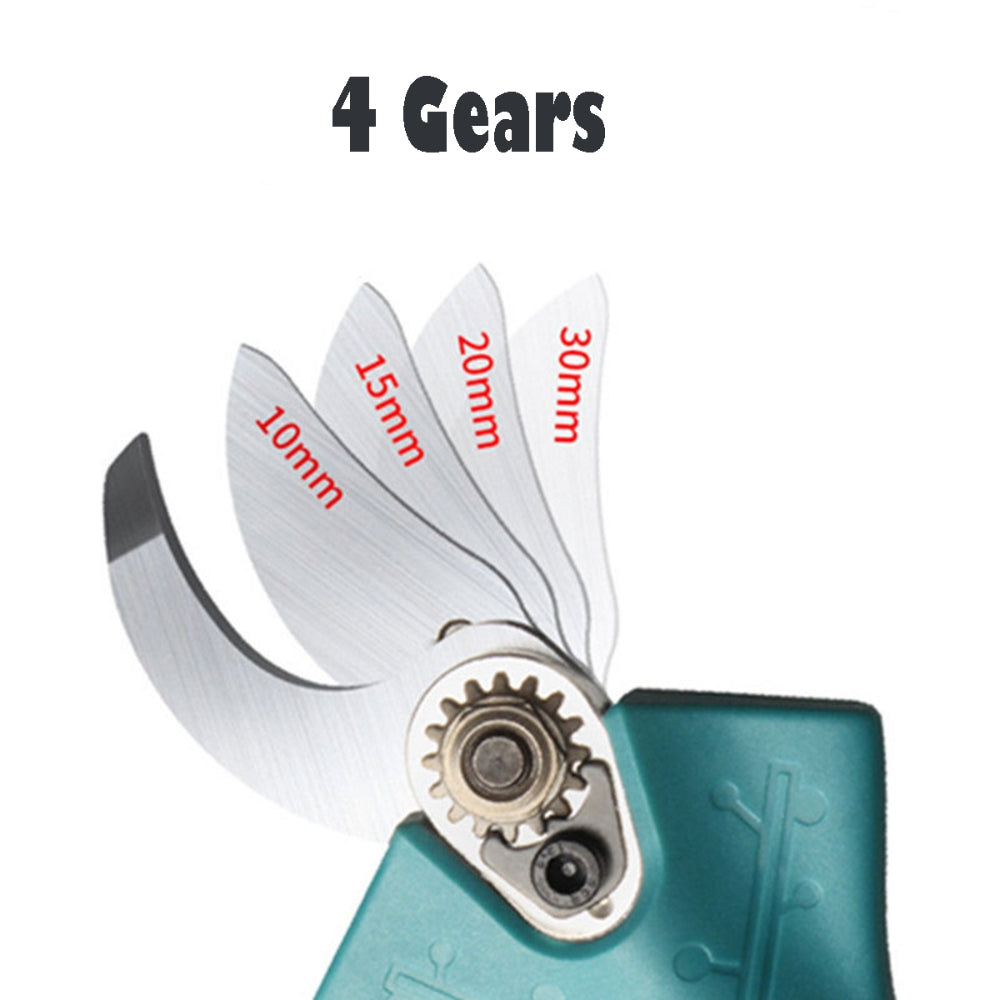 Cordless Electric Pruning Shears | Secateur | Rechargeable Branch Cutter | W/ 2 Battery