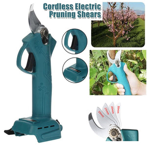 Cordless Electric Pruning Shears | Secateur | Rechargeable Branch Cutter | W/ 2 Battery