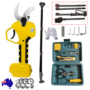 Cordless Brushless 4 Pole Pruning Shear Secateur | Bush Cutter | Yellow