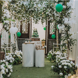 3PCS Display Stand | Round Cylinder Pedestal | With Balloon Set + LED Strip | Wedding | AU
