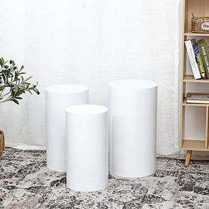 3PCS Display Stand | Round Cylinder Pedestal | With Balloon Set + LED Strip | Wedding | AU