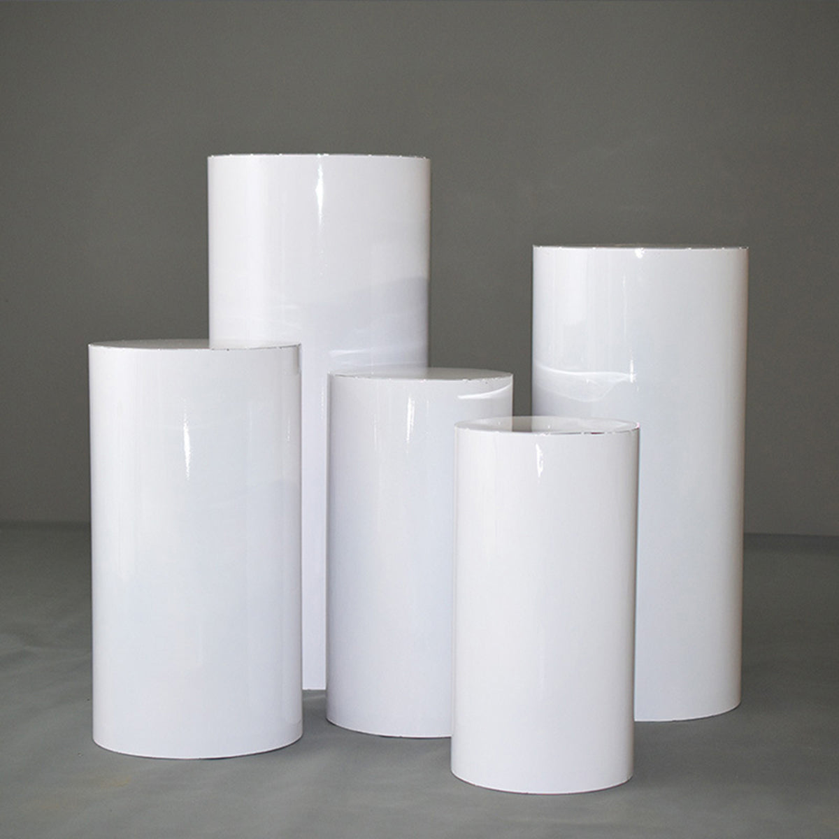 5PCS Round Plinth Cylinder Display Stand | Pedestal Wedding Party Shop Display | AU