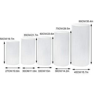5PCS Round Plinth Cylinder Display Stand | Pedestal Wedding Party Shop Display | AU