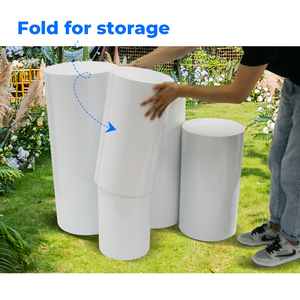 5PCS Round Plinth Cylinder Display Stand | Pedestal Wedding Party Shop Display | AU