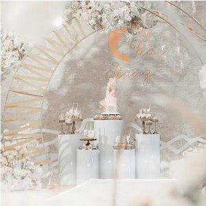 5PCS Round Plinth Cylinder Display Stand | Pedestal Wedding Party Shop Display | AU