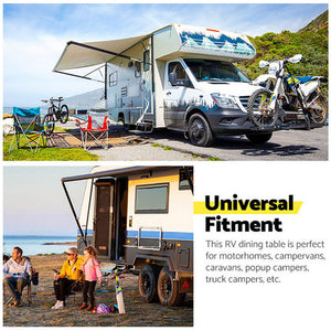 Caravan Folding Table | Picnic Camping Motorhome Outdoor Table | 800x450mm | Lockable