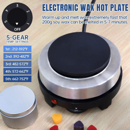 DIY Candle Making Kit | 1KG Wax Bean | Electric Wax Melter | Pouring Pot | Thermometer