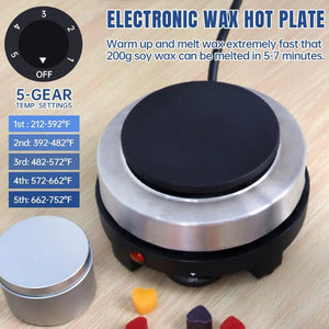 DIY Candle Making Kit | 1KG Wax Bean | Electric Wax Melter | Pouring Pot | Thermometer