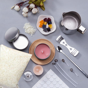 DIY Candle Making Kit | 1KG Wax Bean | Electric Wax Melter | Pouring Pot | Thermometer