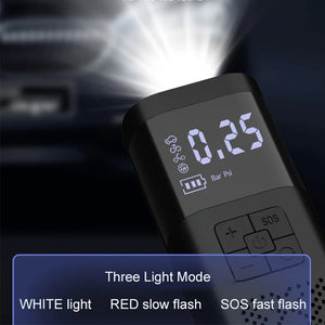 6000mAh Car Tyre Inflator | 12V Air Compressor | Electric Pump | Cordless USB Charging