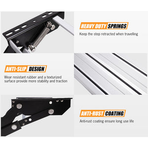 200KG Heavy Duty Caravan Step | Folding Pull-Out Portable | RV Camper Trailer Tools