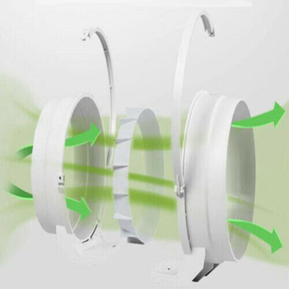 Extractor Fan | 8" Inch | Remote Duct | Hydroponic Air Circulation | Exhaust Vent