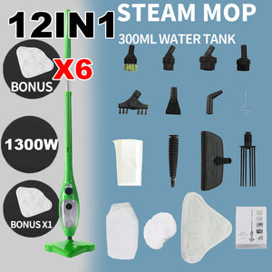 Steam Mop Handheld Carpet Cleaner | High Pressure Steamer | Floor Cleaning | 1300W