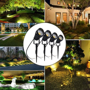 10PCS LED Spotlights Landscape | Warm Light Lamp | Waterproof Outdoor Garden Yard | 12V