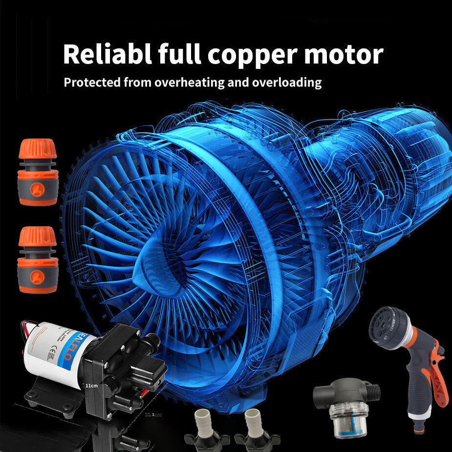 12V SEALFLO Water Pump | High Pressure Self-Priming | RV | Camping | Boat | 70PSI 11.3L/M