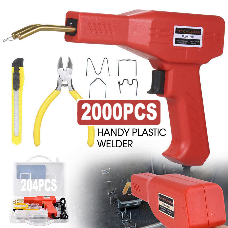 Plastic Welder Garage Tool | Hot Staple Bumper Repair Welding Machine Kit
