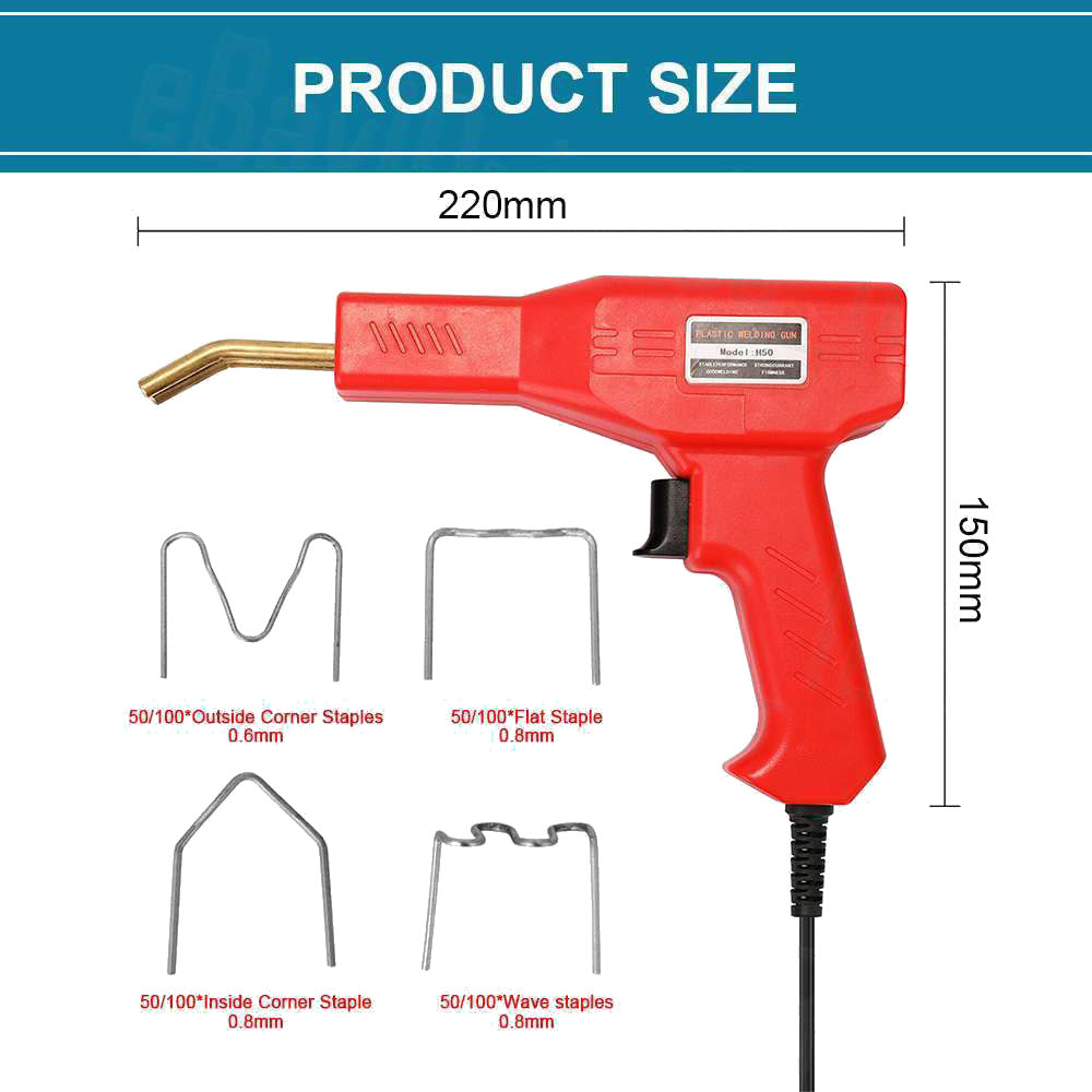 Plastic Welder Garage Tool | Hot Staple Bumper Repair Welding Machine Kit