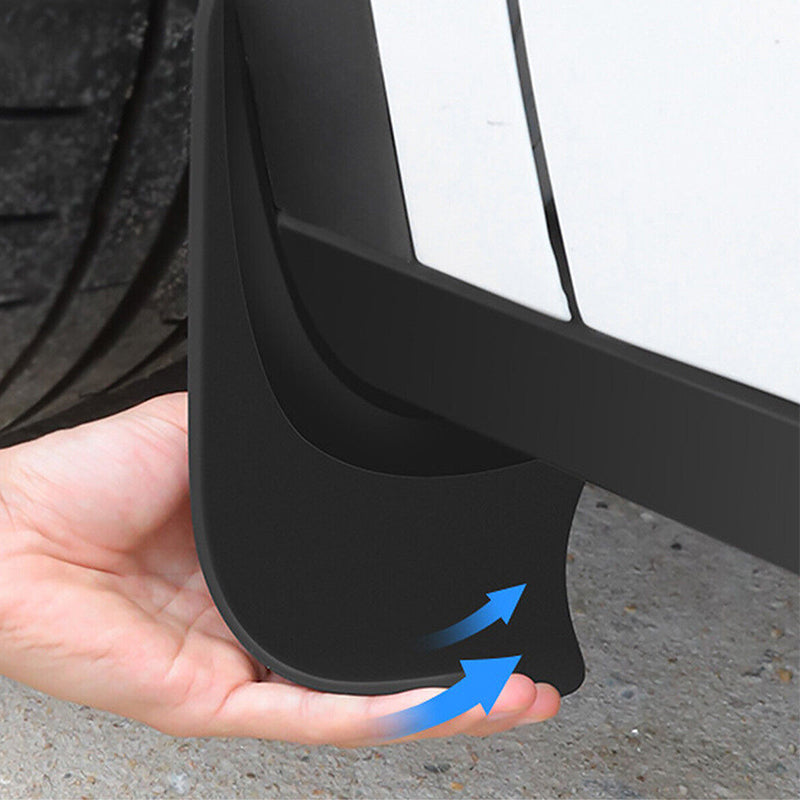 4Pcs Mud Flaps Splash Guards | Fender for Tesla Model 3 | Front & Rear TPE Mudguard