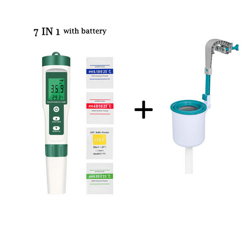 7-in-1 PH Meter | Water Quality Tester Pen | Bestway Surface Skimmer