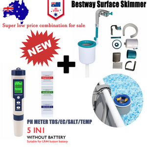5-in-1 PH Meter | Water Quality Tester Pen | Bestway Surface Skimmer