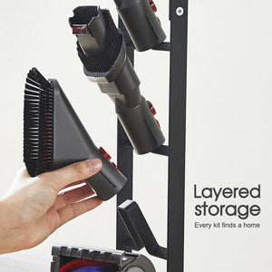 Vacuum Cleaner Stand | Freestanding Holder for Dyson V6 V7 V8 V10 V11 | Space-Saving Organizer