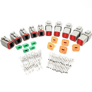 Deutsch DT Connector Kit | 5 Sets | 6 Way Pin | Male/Female Electrical Plug | Waterproof